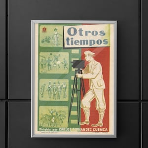 Ostros Tiempos 1959 Movie Poster, Vintage Movie Poster, Vintage Movie Poster, VintageA3 Movie Wall Art, Wall Digital Print, INSTANT DOWNLOAD