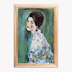 Vintage Painting Portrait of a Lady Print Digital Download, Vintage Wall Art, Printable Vintage Decor, Home Wall Poster INSTANT DOWNLOAD