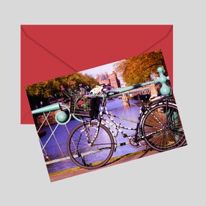 Carte de voeux vierge imprimable 7 x 5, carte Thinking of you, carte de réconfort pour meilleur ami, carte de fleur de vélo, carte de téléchargement numérique et enveloppe