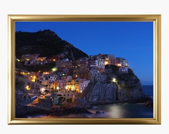 Cinque Terre Italy Wall Art Print | Italian Riviera Coastal Landscape Decor (Digital Download)