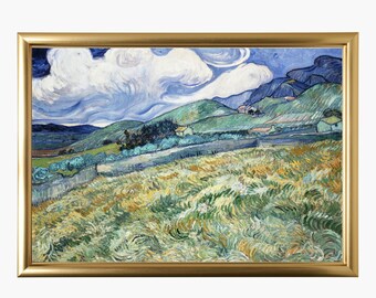 Van Gogh Saint-Rémy Landscape Print: Vintage French Wall Art (Digital Download)
