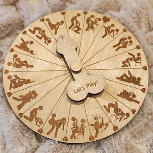Personalized Sex Position Spinner Game for couples - Valentine's Day, Wedding gift, Birthday gift, Anniversary gift. V2.0!