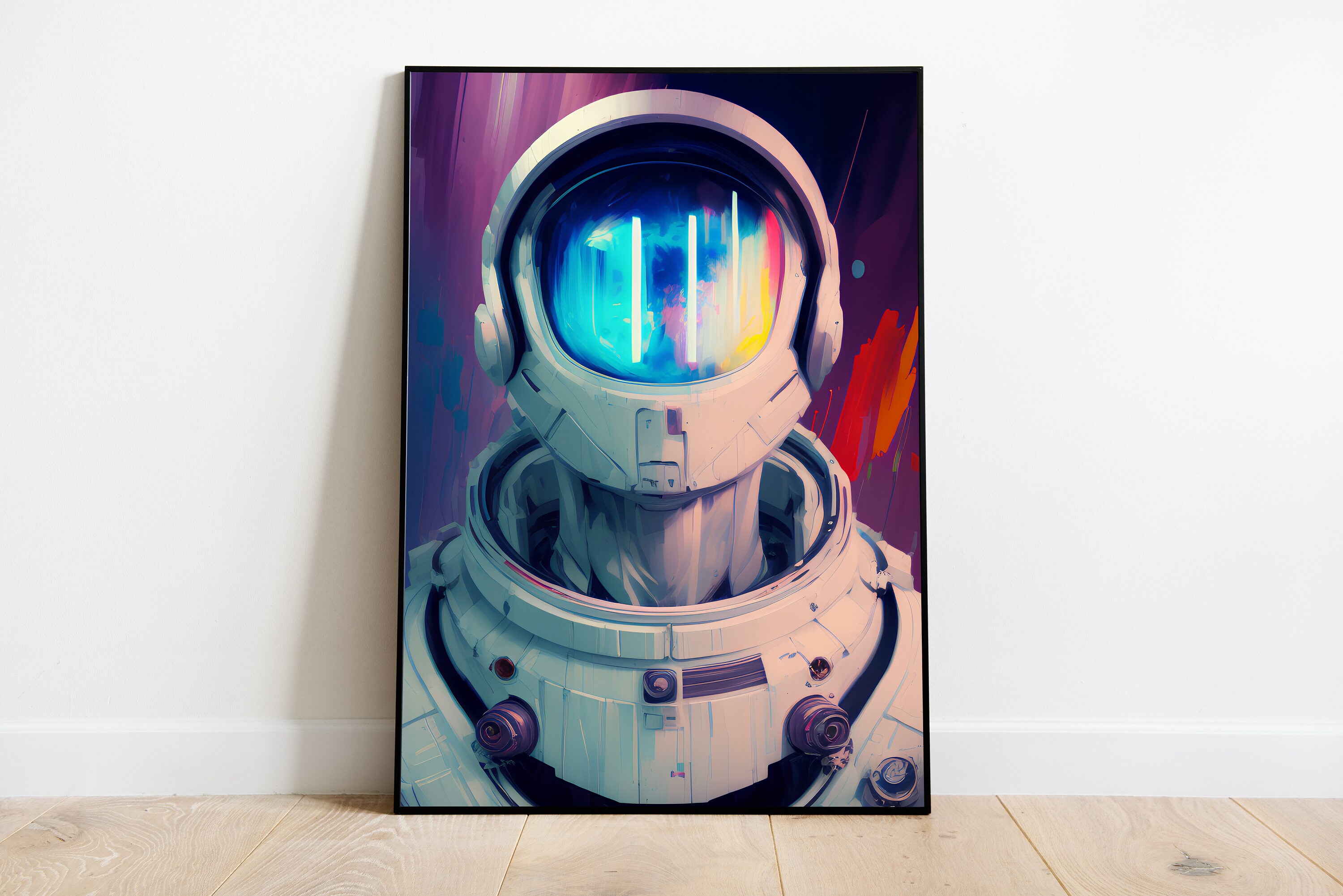 The Lone Explorer AI Generated Wall Art Digital Download Etsy