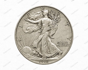 1918 D Walking Liberty Half Dollar All Years Available USA Restrike Commemorative Coin