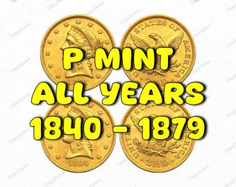 1840-1879 P Liberty Gold Quarter Eagle 2.5 Dollar A Rare & Sought After Gold Restrike Commemorative Coin