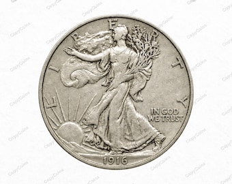 1916 S Walking Liberty Half Dollar All Years Available USA Restrike Commemorative Coin