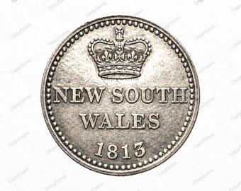1813 New South Wales Fifteen Pence Dump A Very Rare & Highly Sought After 1796 Restrike Reproduction Coin