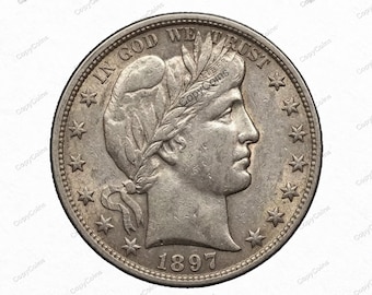 1897 S Barber Half Dollar A Rare USA Restrike Commemorative Coin