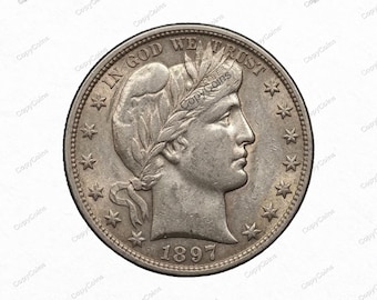 1897 O Barber Half Dollar A Rare USA Restrike Commemorative Coin