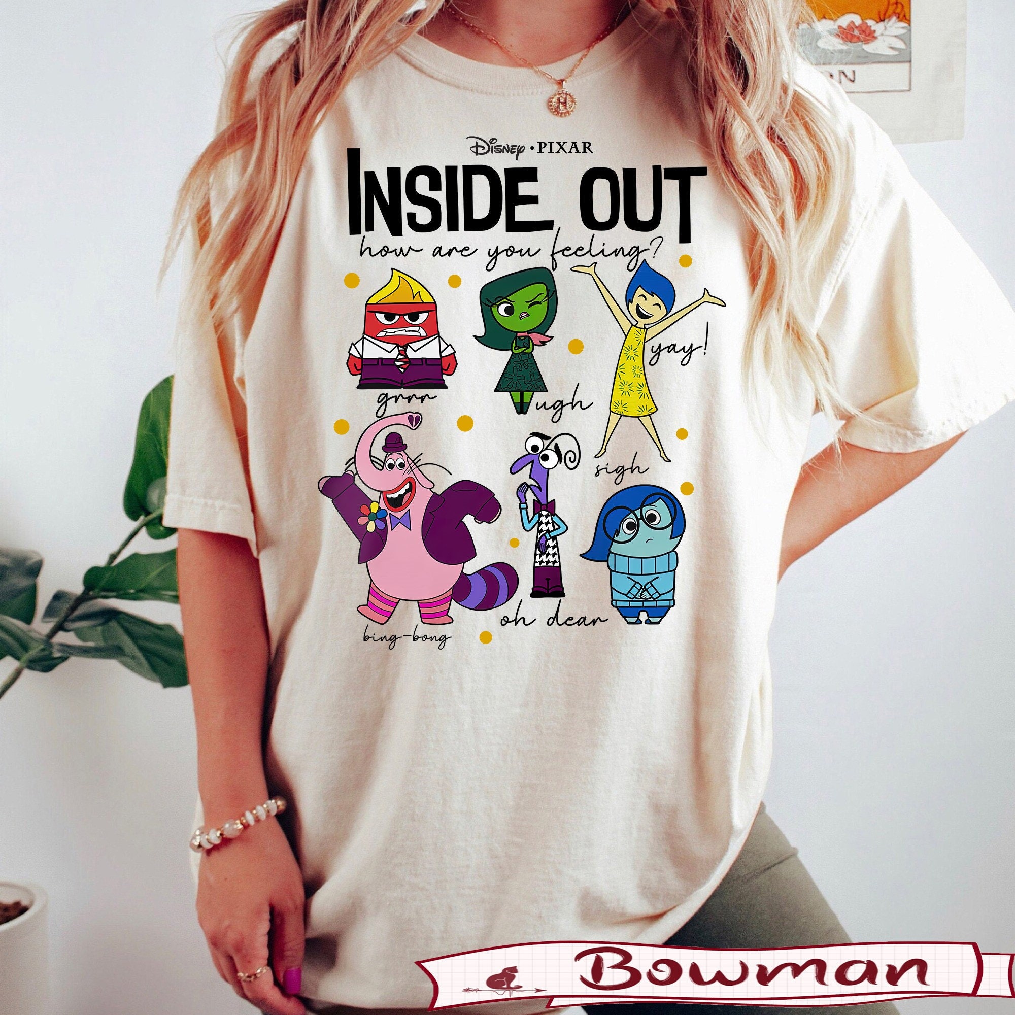INSIDE OUT Mind Emotion Disney | Couple Tee | Family Color T-Shirt