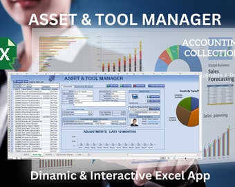 Asset & Tool Manager: Excel Inventory Tracker (Digital Planner)