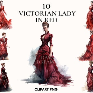 Vintage girl clipart, Victorian lady clipart bundle, Beautiful girl model, Retro clipart, Fashion illustration, Paper craft, Scrapbooking