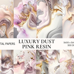 Gray and pink marble digital paper, Resin texture instant download, Commercial use, Alcohol ink digital background, Scrapbook paper