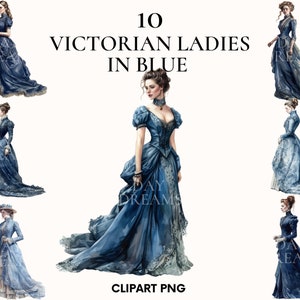 Clipart vintage dziewczyna, Pakiet clipart wiktoriańska dama, Piękna dziewczyna modelka, Retro clipart, Ilustracja mody, Rękodzieło papierowe, Scrapbooking