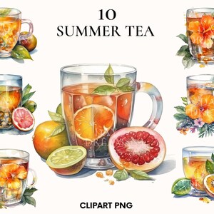 Aquarell Teetasse Clipart, Teeparty Clipart Bündel, süße japanische Teetasse Clipart, Teeliebhaber png, Blumen Clipart, Scrapbook, Kartenherstellung