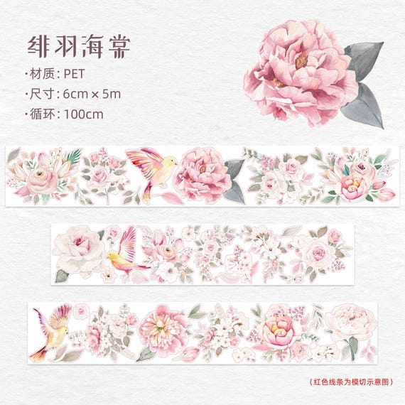 WT Spring Flower Pre-cut PET Tape - 100cm Loops - Etsy Sweden