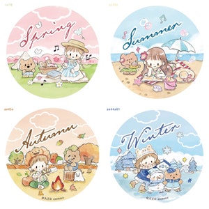 Molinta zZoton ZhuoDaWang Vier-Jahreszeiten-Serie (Frühling, Sommer, Herbst, Winter) Washi Tape - Musterschleifen