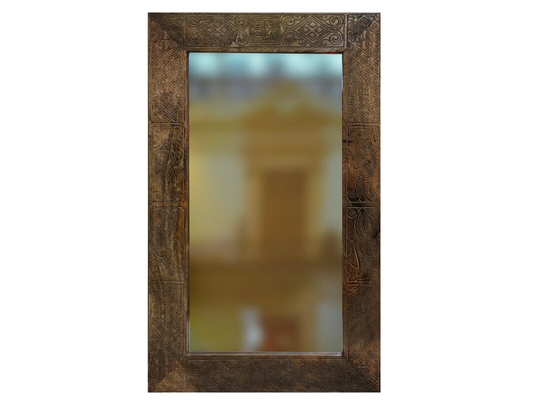 Wooden Carved Wall Mirror Frame Etsy