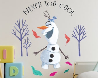 Decorações de quarto infantil Frozen Adesivos de parede removíveis e reposicionáveis Decalque Decoração de casa Arte 03