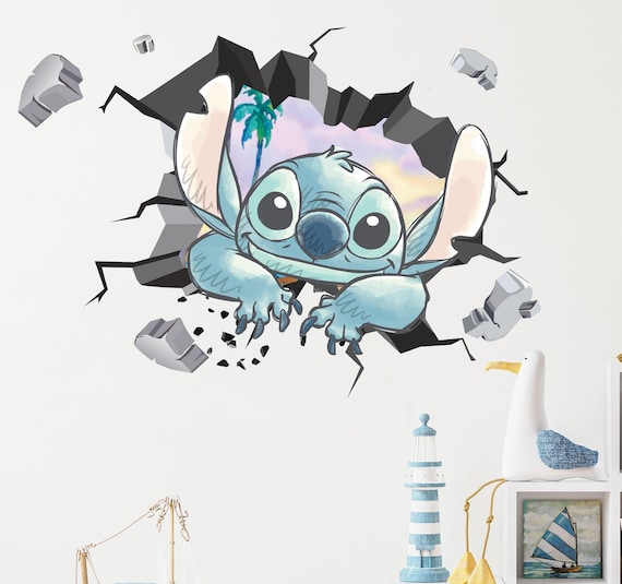 Stitch Popular Characters Room Decorations Removable Vinyl Wall