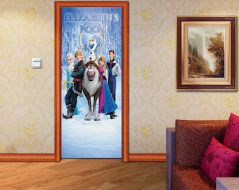 Princess Door Wallpaper Decal Kids Girls Room Wall/Door Art Decor D07