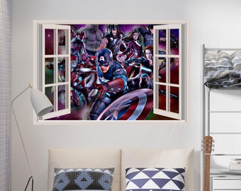 Enfants personnages populaires décorations de chambre Stickers muraux amovibles décalcomanie décor à la maison Art mural en vinyle AVG33