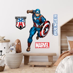 Superhero Children's Popular Characters Room Decorations Removable Repositionable Wall Stickers Decal Home Decor Art 19 zdjęcie 1