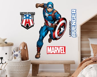 Super-héros enfants personnages populaires décorations de chambre amovible repositionnable Stickers muraux décalcomanie décor à la maison Art 19