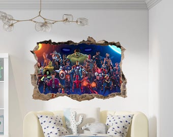 Kids Popular Characters Room Decorations Removable Wall Stickers Decal Home Decor Art Vinyl Mural AVG35