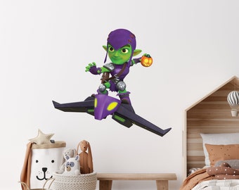 Goblin super-héros personnages populaires pour enfants décorations de chambre autocollants muraux amovibles décalcomanie décor à la maison Art Mural