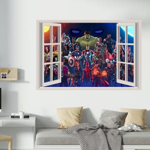 Kids Popular Characters Room Decorations Removable Wall Stickers Decal Home Decor Art Vinyl Mural AVG34