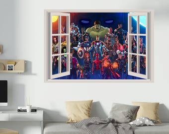 Bambini personaggi popolari decorazioni per la stanza adesivi murali rimovibili decalcomania arredamento casa arte vinile murale AVG34