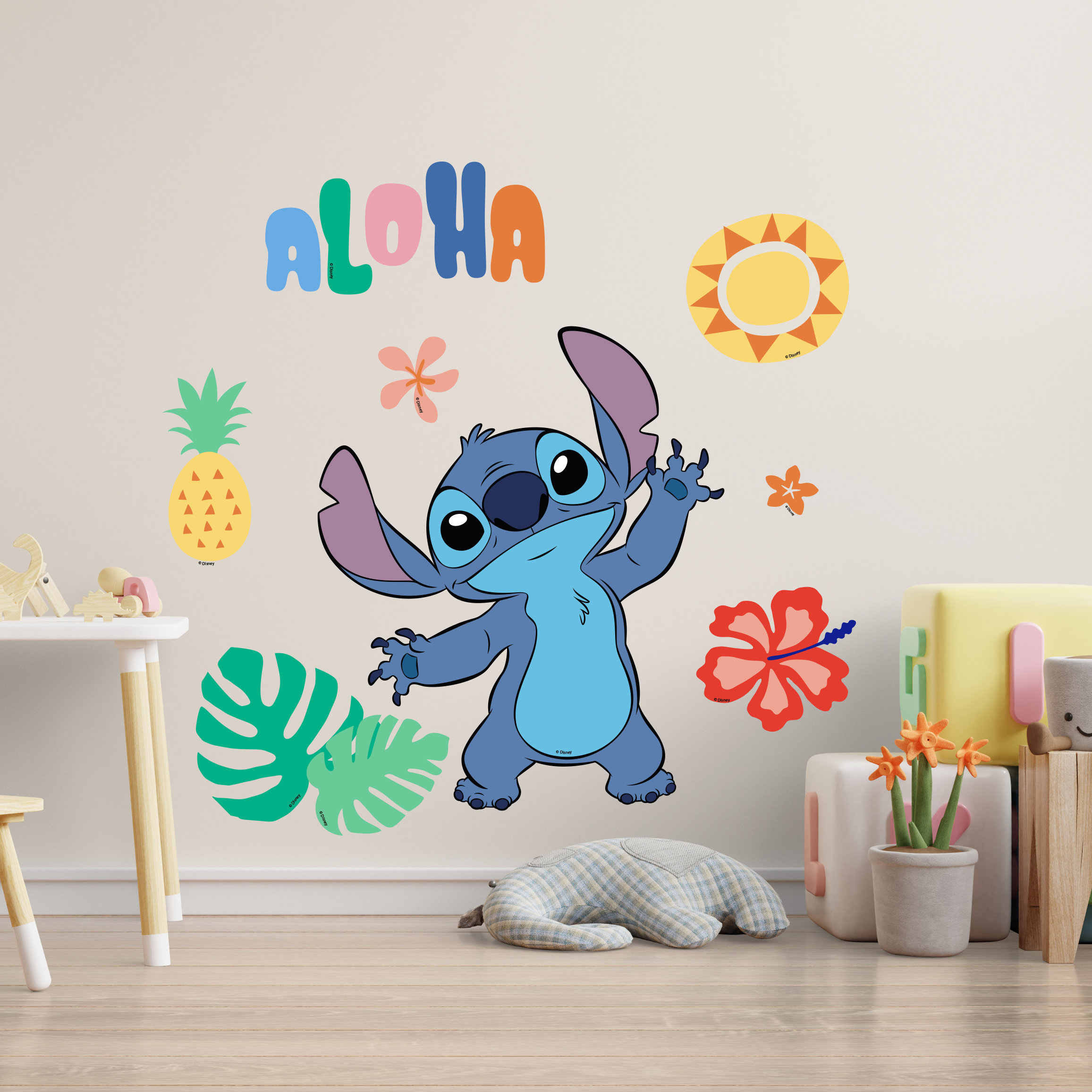  AOLIGL Lilo and Stitch Wall Stickers Disney Cartoon Wall Decals  DIY Peel and Stick Vinyl Wall Decor for Kid Girls Boys Bedroom Living Room  House Fun (Size: 17.8×23.7 inch) : Baby