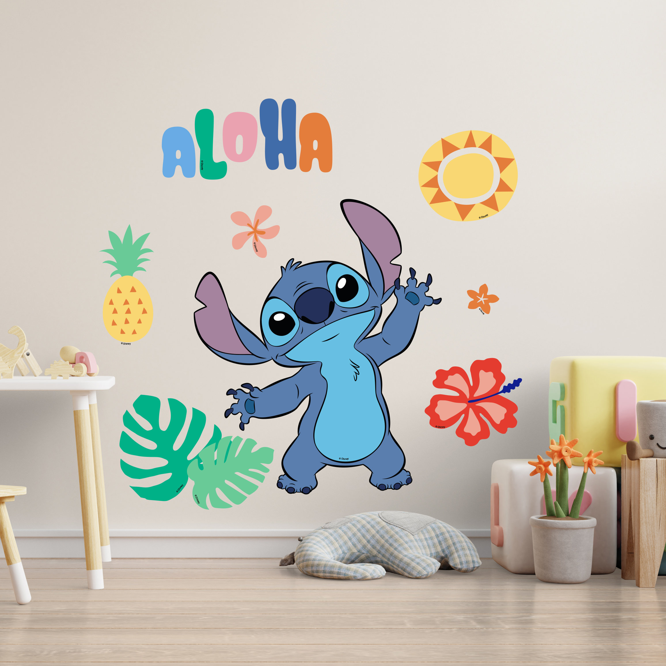 Stitch Wall Stickers, Metal Wall Stickers