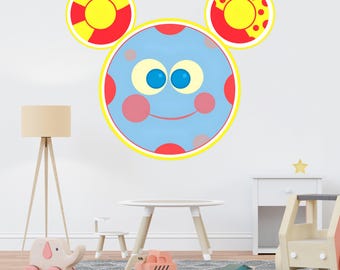Adesivi murali rimovibili per la decorazione della stanza dei bambini con personaggi popolari, decalcomanie per la casa, vinile artistico, murale MMS23
