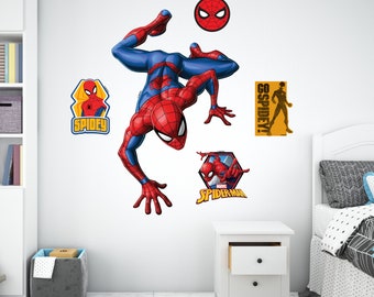 Super-héros enfants personnages populaires décorations de chambre amovible repositionnable Stickers muraux décalcomanie décor à la maison Art 22