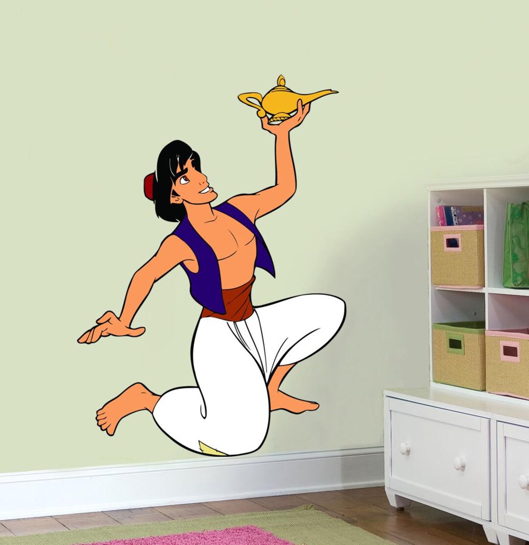 Aladdin Wall Sticker Room Decorations Removable Vinyl Decal Home Decor ...