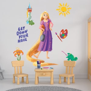 Disney Princess Rapunzel wall /cupboard sticker - large - 194