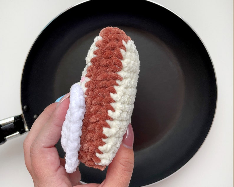 Toast With Egg Crochet PATTERN Easy Crochet Amigurumi Etsy