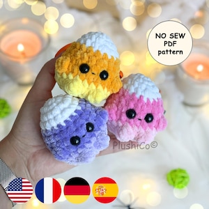 Candy Corn Crochet Pattern, Halloween Amigurumi, No Sew PDF Tutorial, Quick & Easy Market Makes