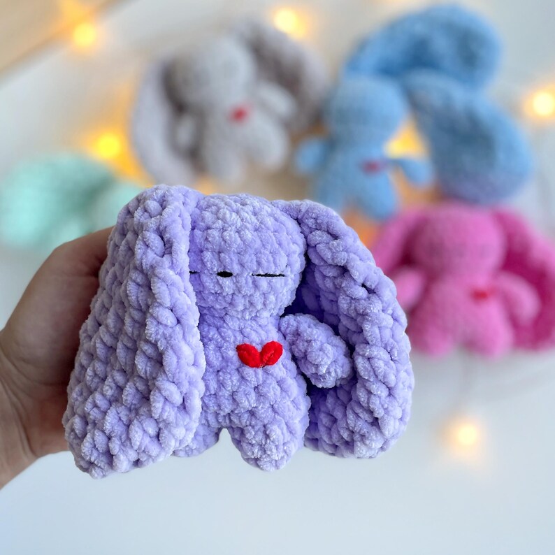 Easter Bunny CROCHET PATTERN, No Sew Amigurumi, Floppy Ears Rabbit Plushie, Snuggler Easy PDF image 17