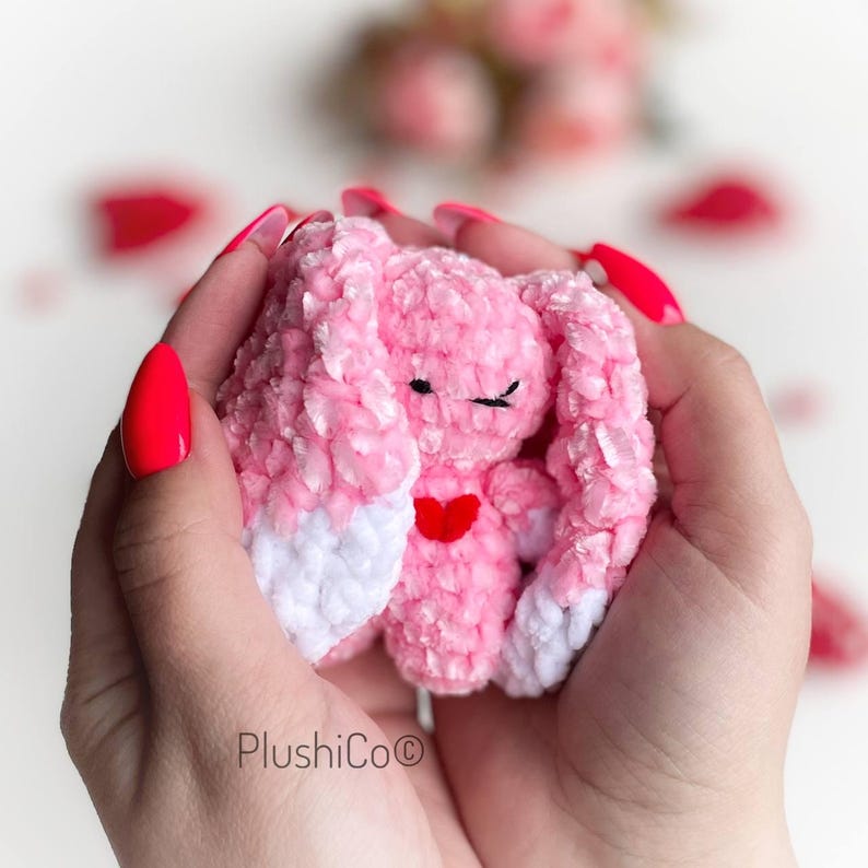 Easter Bunny CROCHET PATTERN, No Sew Amigurumi, Floppy Ears Rabbit Plushie, Snuggler Easy PDF image 11