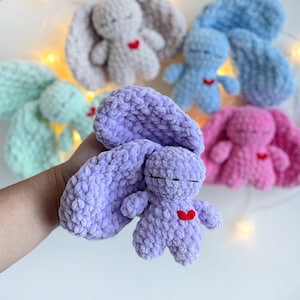 Easter Bunny CROCHET PATTERN, No Sew Amigurumi, Floppy Ears Rabbit Plushie, Snuggler Easy PDF image 14