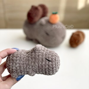 Capybara 2in1 CROCHET PATTERNS, No-Sew Amigurumi Plushies, Easy Crochet Animals image 10