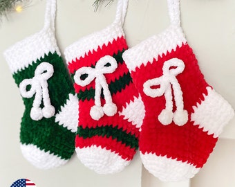 Mini Christmas Stocking CROCHET PATTERN