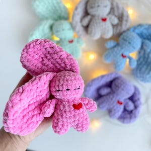 Easter Bunny CROCHET PATTERN, No Sew Amigurumi, Floppy Ears Rabbit Plushie, Snuggler Easy PDF image 13