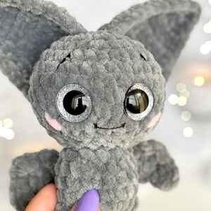 Bat CROCHET PATTERN, Fruit Amigurumi Plushie, Strawberry Pink Bat, Easy Fall/Halloween Pattern for Beginners image 10