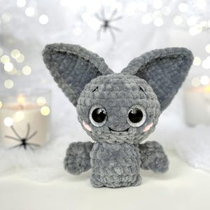 Bat CROCHET PATTERN, Fruit Amigurumi Plushie, Strawberry Pink Bat, Easy Fall/Halloween Pattern for Beginners image 9