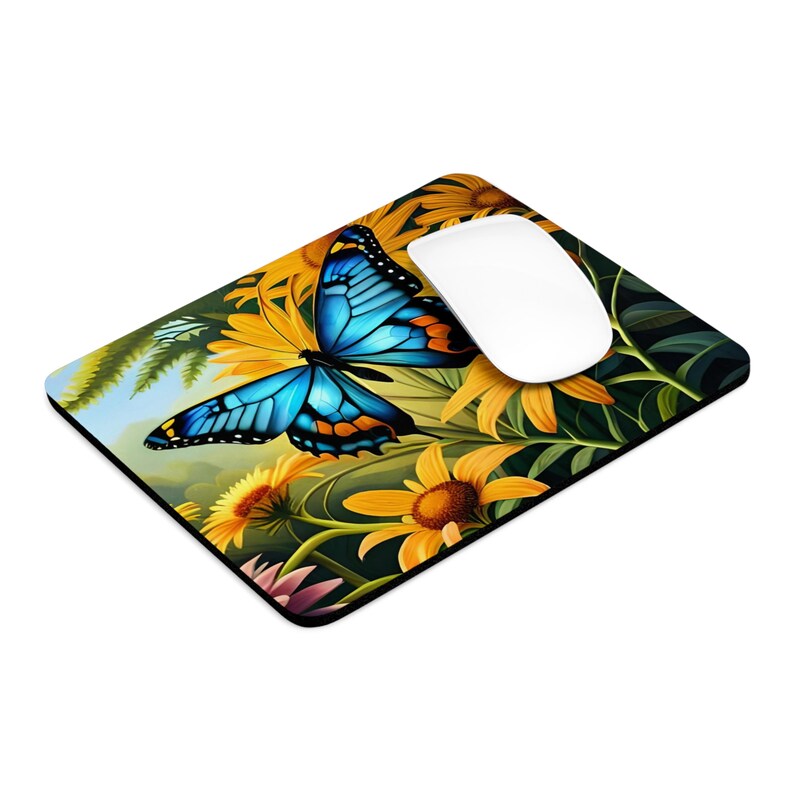 Butterfly Mouse Pad Butterfly Desk Accessories Butterfly Etsy