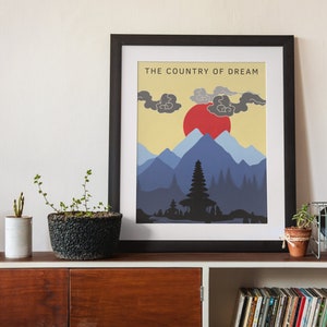 The Country Of Dreams | Japan Style | Japanese Wall Art | Digital Print | Digital Wall Art | Home Decor | Ukiyo-e | High Quality Print |